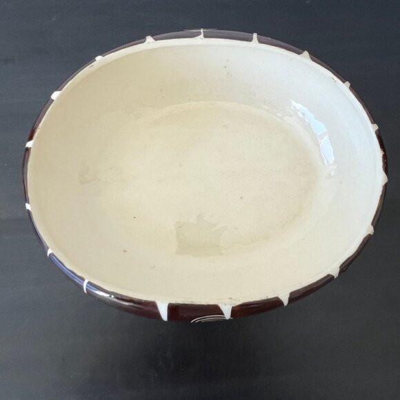 Purinton Brown Intaglio Vegetable Bowl // Serving Dish // Vintage 1950s - Picture 4 of 6